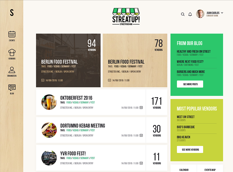 StreatUP Features