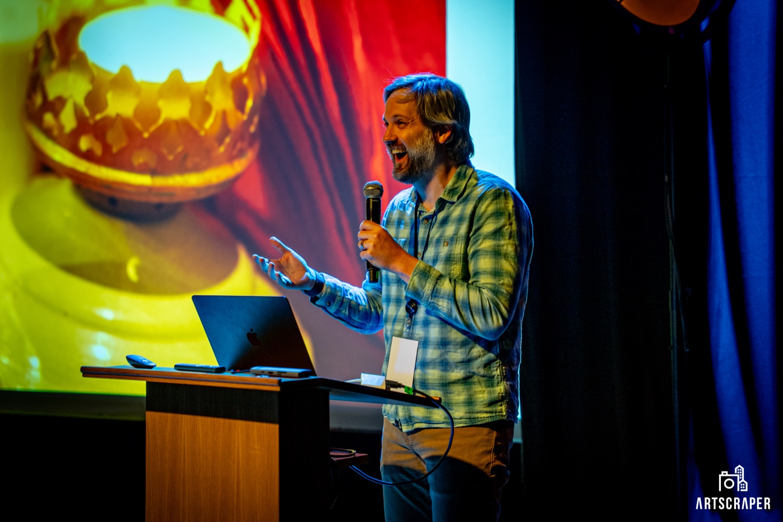 Ruby Community Conference 2025 - Aaron Patterson on the stage