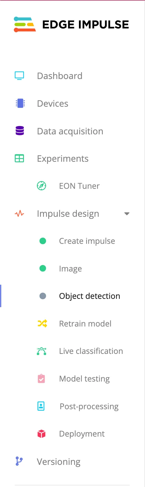 Sidebar navigation